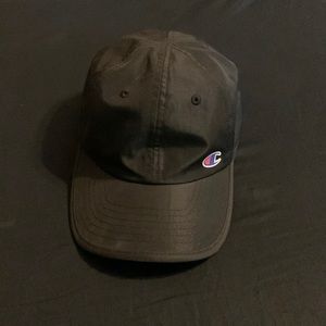 Black, Champion, adjustable size hat